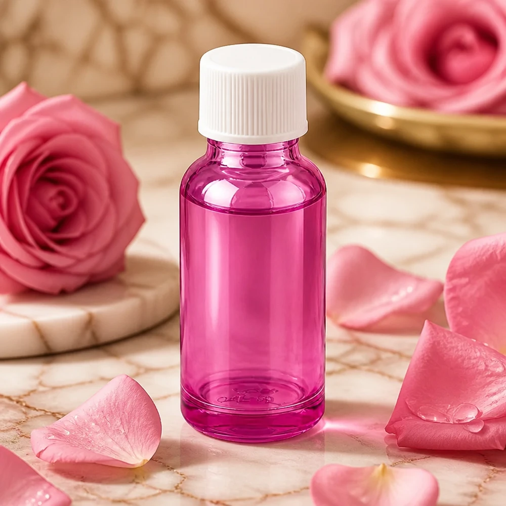 PurpleLine glazen fles 20ml met UT18/20 draad voor professionele cosmeticaproductie