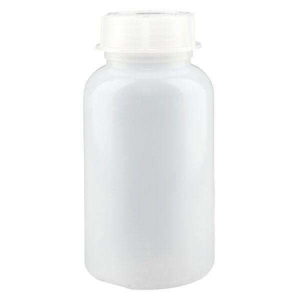 Wijde hals laboratoriumfles 500ml met sluiting Wijde hals laboratoriumfles 500ml met sluiting