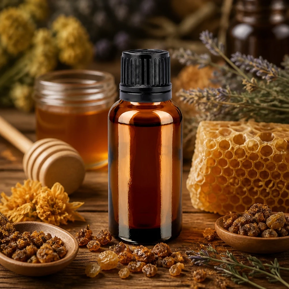 Professionele 30ml fles met 11mm schroefdraad en zwarte dop voor aromatische oliën