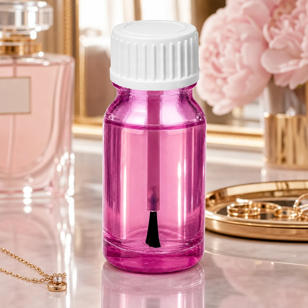 10ml penseelflesje wit standaard PurpleLine UT18/10 Professioneel 10ml penseelflesje wit STD PurpleLine UT18/10 voor nagelsalons en schoonheidsspecialisten