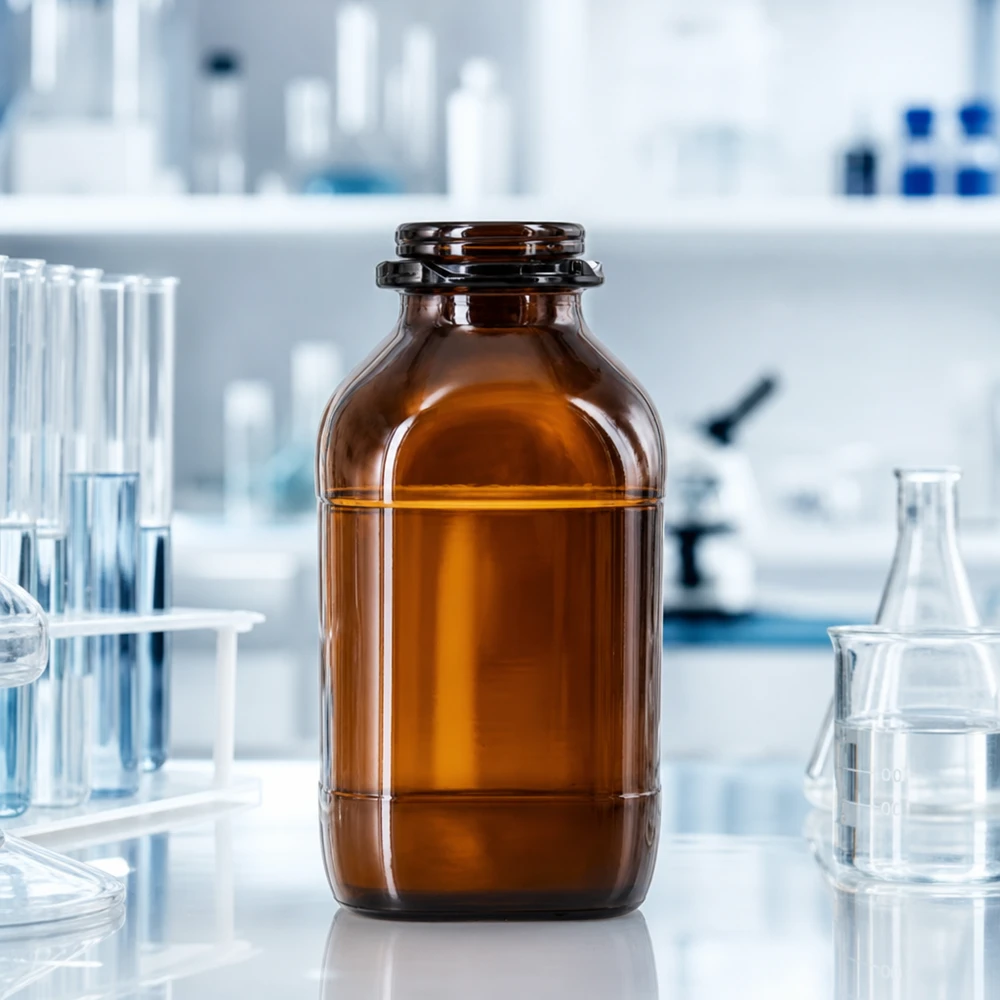 Hoogwaardige 1000 ml chemische fles met wijde opening voor eenvoudig vullen en legen