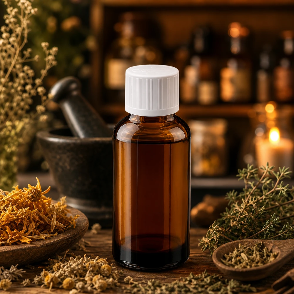 30ml farmaceutische fles gemaakt van UV-bestendig glas met verzegelbare verzegelbare sluiting