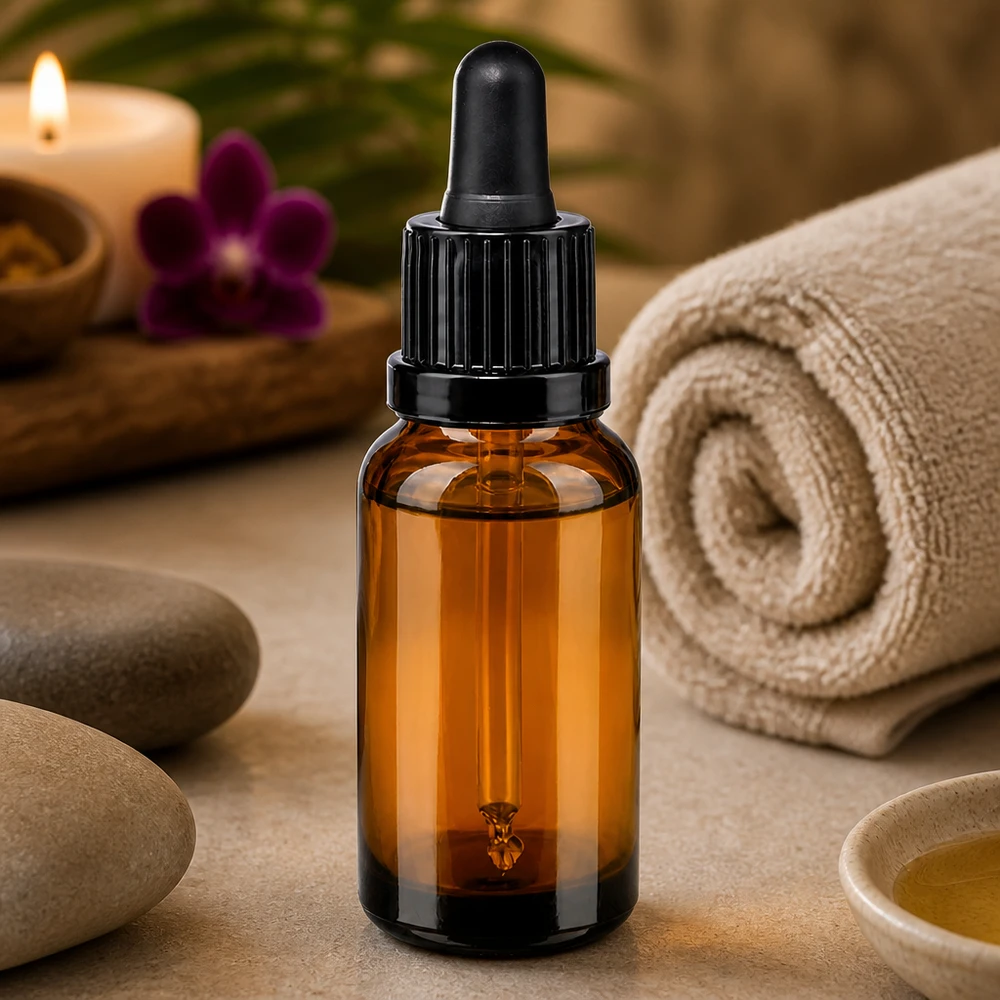 Premium glazen fles 20ml met lekvrije pipetdop voor hoogwaardige oliën en tincturen