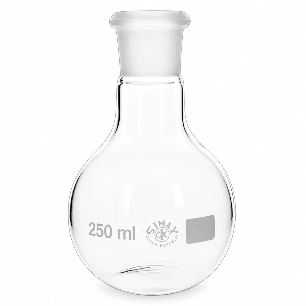 Laboratoriumglaswerk Kolf met een inhoud van 250 ml met standaard geslepen verbinding voor analyse