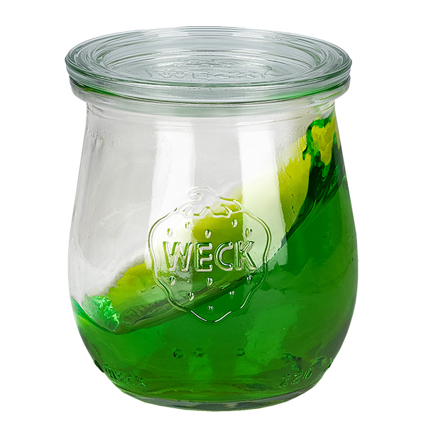 Set van 48 Weck potten 220 ml tulp potten met 48 glazen deksels
