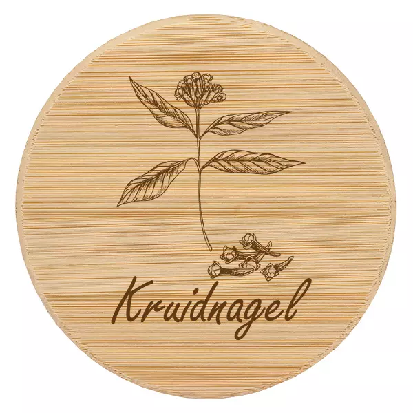 Houten deksel "Kruidnagel" voor WECK RR60 Houten deksel "Kruidnagel" voor WECK RR60