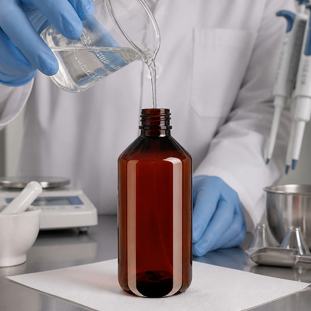 Grootformaat PET-spuitfles van 750 ml, bruin, met zwarte verstuiver, voor professioneel gebruik