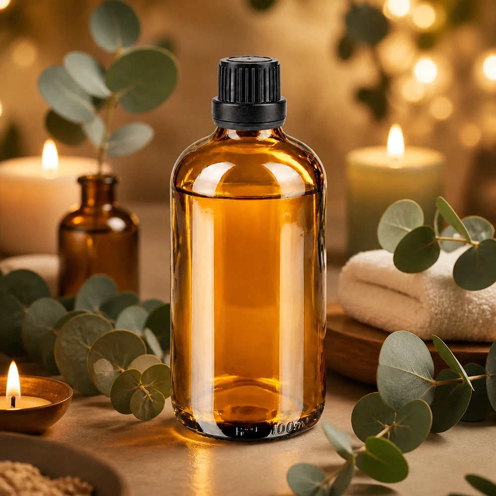 Bruine glazen fles 100ml met zwart druppelsluiting 2mm VR ApoGlas-flesje van 100 ml, gemaakt van hoogwaardig bruin glas, met een nauwkeurig druppelinzetstuk van 2 mm, zwart