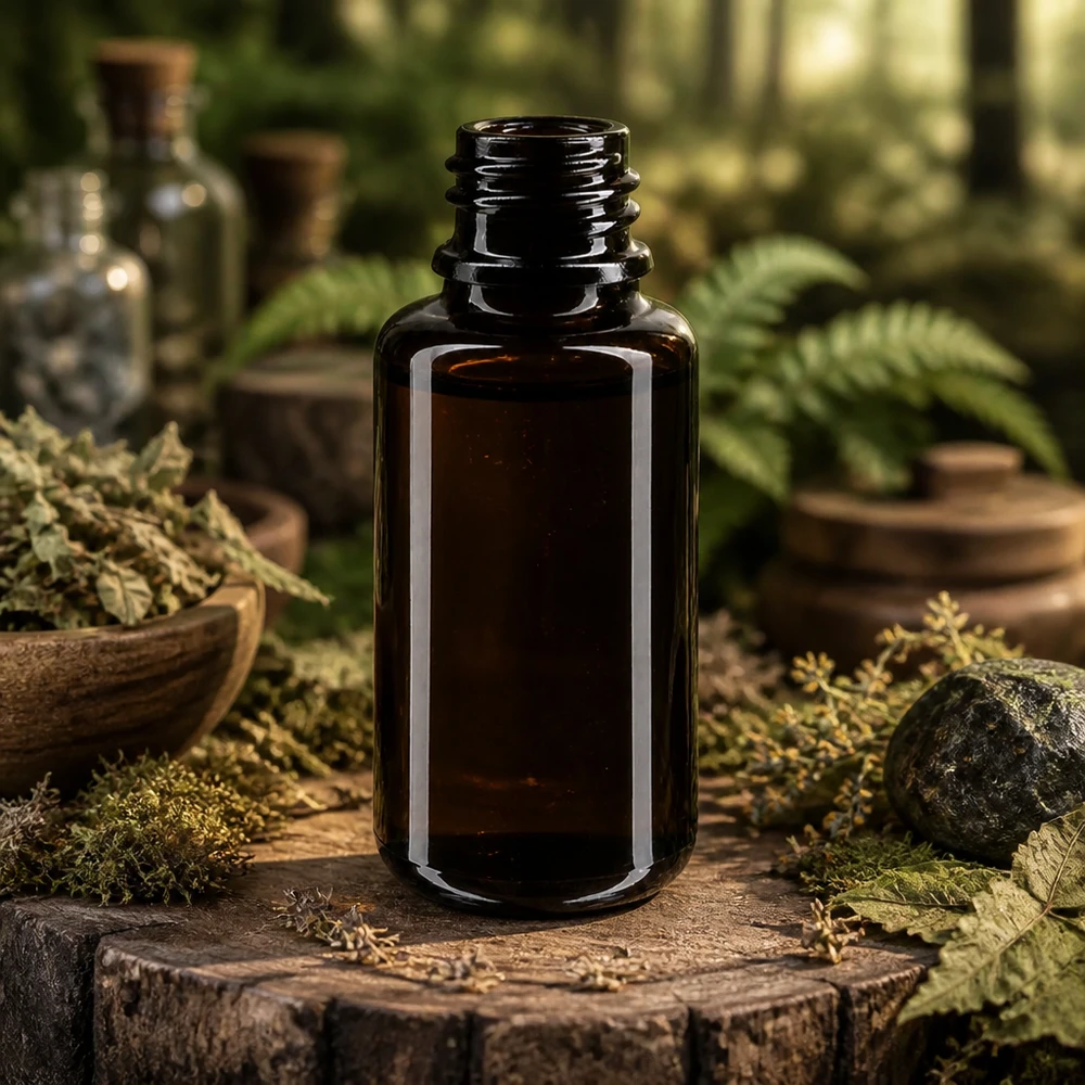Violetglas fles 20ml DIN 18 (Mironglas) Professionele 20ml Orion violet glazen fles voor apotheken en natuurgeneeskundige praktijken