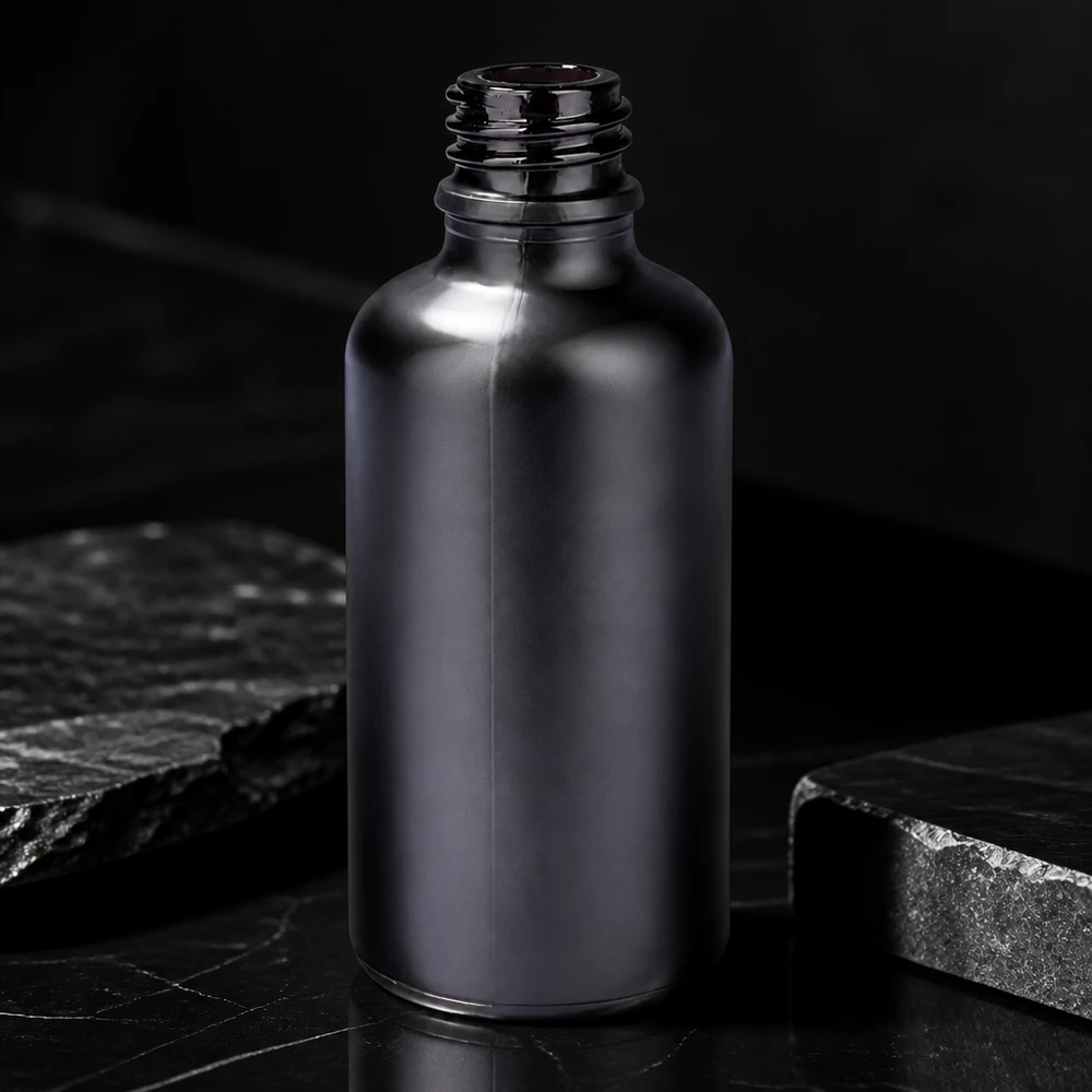 50ml apothekersfles BlackLine UT18/50 UNiTWIST met ondoorzichtig materiaal voor bescherming