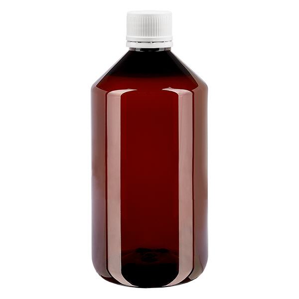 PET fles 750ml met groene verzegelstop PET fles 750ml met groene verzegelstop