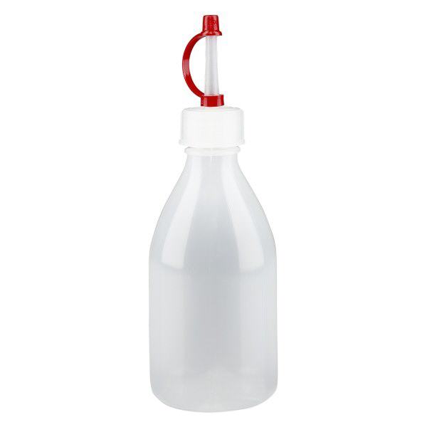 Laboratoriumfles met nauwe hals 100ml met druppelsluiting Laboratoriumfles met nauwe hals 100ml met druppelsluiting