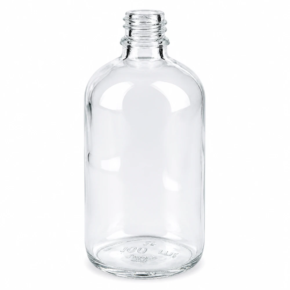 100ml heldere apothekersfles ApoGlas gemaakt van transparant glas voor farmaceutische toepassingen