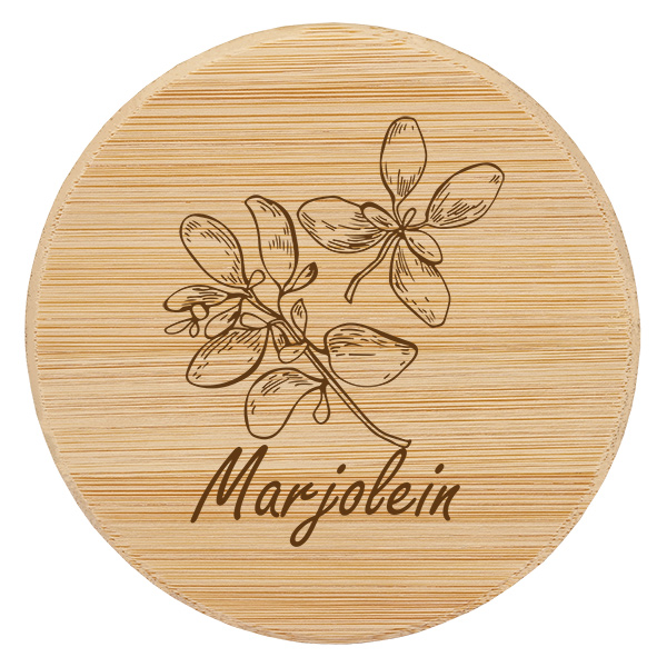 Houten deksel "Marjolein" voor WECK RR60