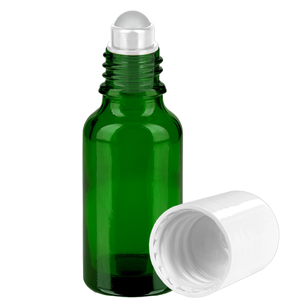 20ml flacon met roller wit STD GreenLine UT18/20 20ml flacon met roller wit STD GreenLine UT18/20