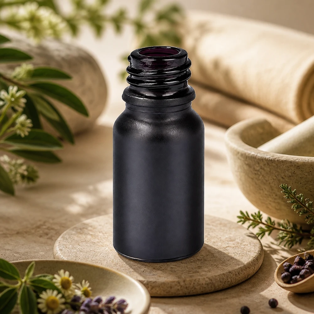Robuuste 10 ml BlackLine UT18/10 UNiTWIST apothekersfles van duurzaam glas voor een lange levensduur
