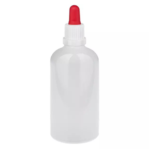 100 ml pipetflesje wit/rood originele sluiting WhiteLine UT18/100 100 ml pipetflesje wit/rood originele sluiting WhiteLine UT18/100
