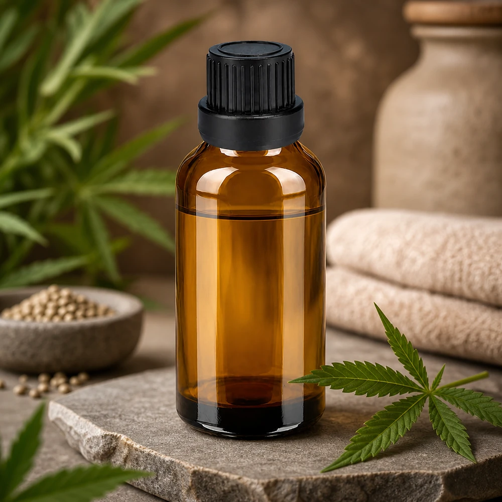 30 ml glazen flesje van apothekerskwaliteit met luchtdichte dop voor lange houdbaarheid