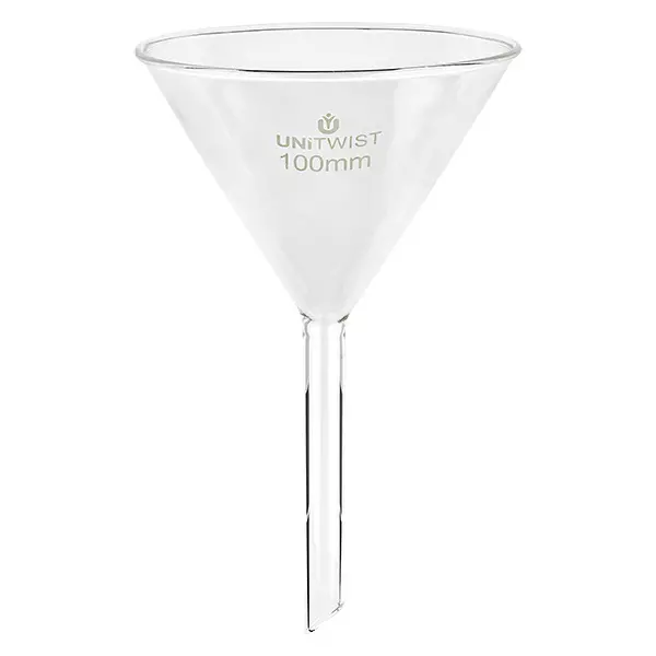 Glazen trechter ø100mm borosilicaat UNiTWIST