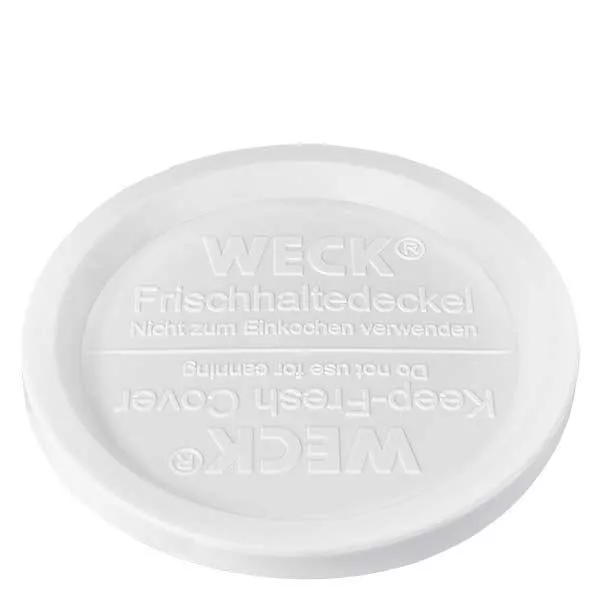 WECK vershoudend deksel RR120 WECK REX inmaakdeksel RR120 wit transparant rond voor inmaakpotten Conserveringsopslag