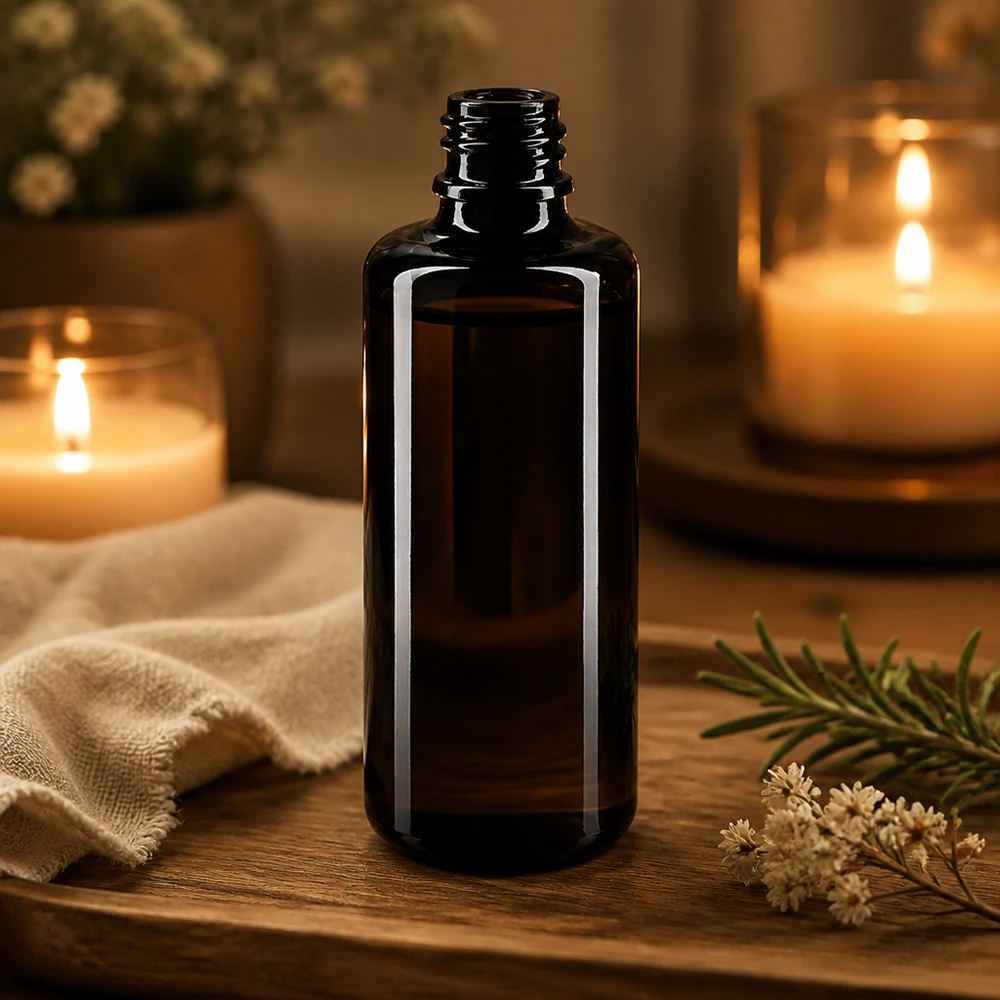Praktische 100ml Orion druppelfles van hoogwaardig violet glas voor professionele toepassingen