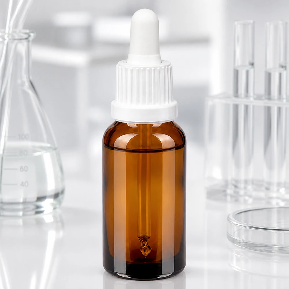 20ml pipetfles wit OV BrownLine UT18/20 Precisieflesje 20ml met pipet - ideale portionering voor essentiële oliën en tincturen