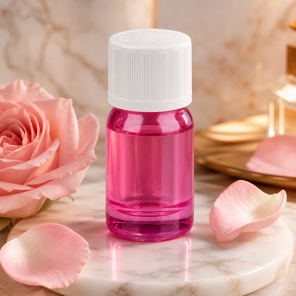 5ml flesje 11mm schroefdop wit standaard kinderveilige PurpleLine UT18/5 Violet miniatuur glazen flesje 5ml met standaard schroefdraad perfect voor op reis en onderweg