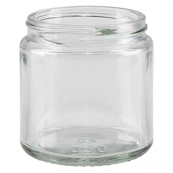 Glazen pot 120ml helder glas 58mm/R3, zonder sluiting