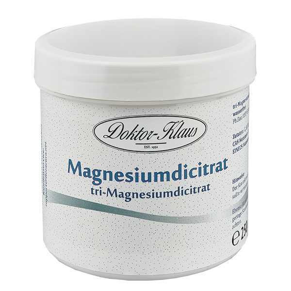 250 g watervrij Doktor-Klaus tri-magnesiumdicitraat 250 g watervrij Doktor-Klaus tri-magnesiumdicitraat