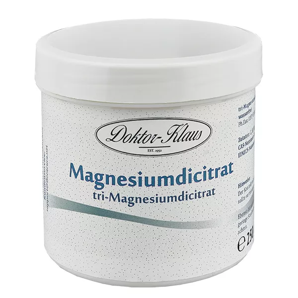 250 g watervrij Doktor-Klaus tri-magnesiumdicitraat 250 g watervrij Doktor-Klaus tri-magnesiumdicitraat