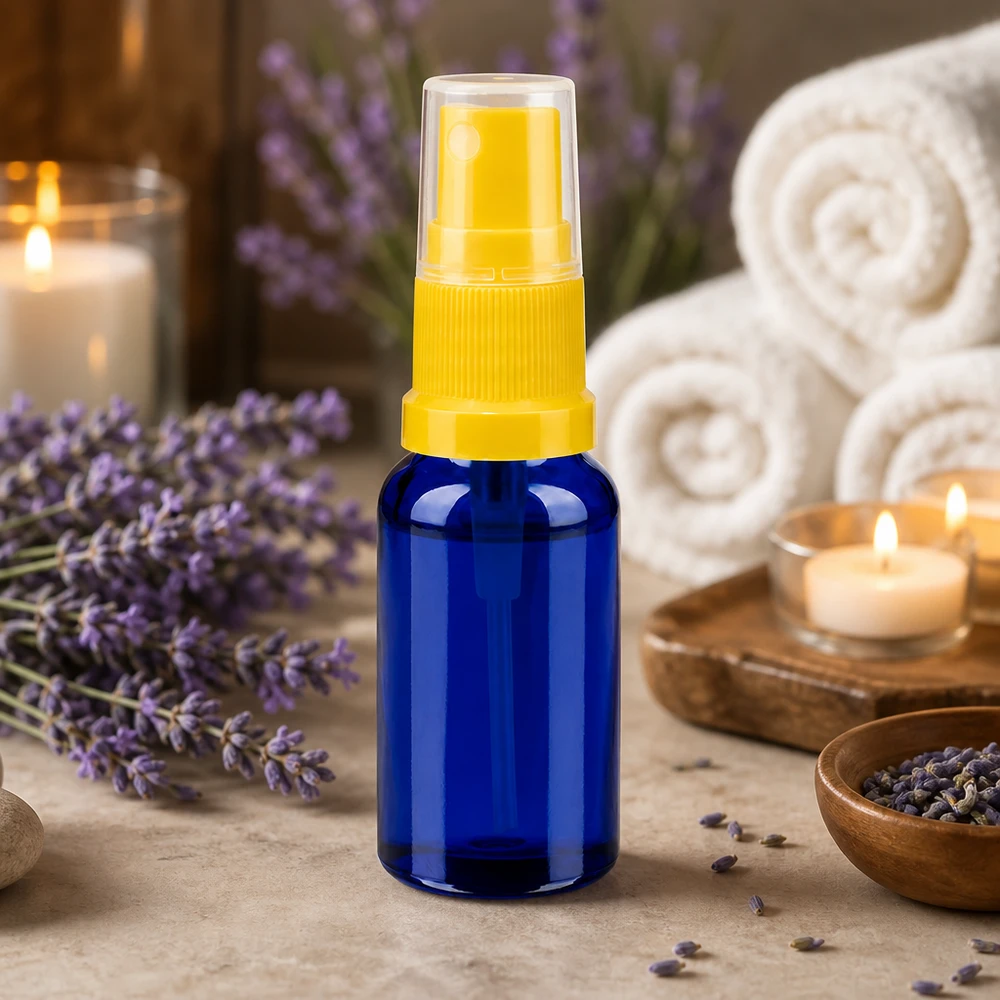 20 ml spuitfles met praktische gele pompdop BlueLine UT18/20