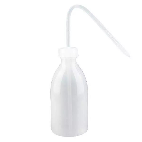 Laboratoriumfles met nauwe hals 250 ml met sproeisluiting Laboratoriumfles met nauwe hals 250 ml met sproeisluiting