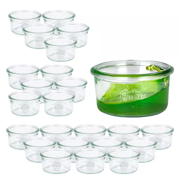 Set van 24 Weckpotten 165 ml bekers Set van 24 Weckpotten 165 ml bekers