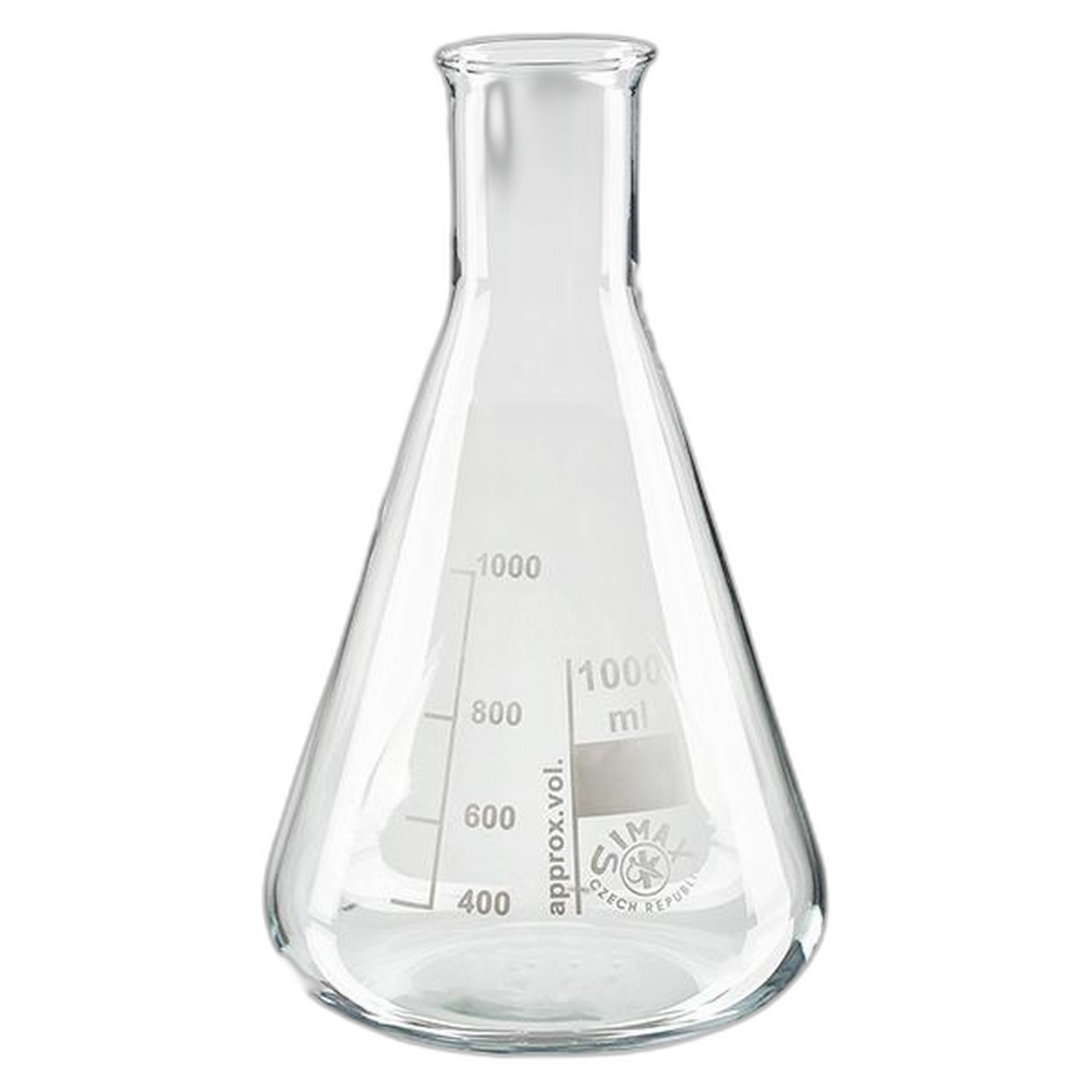 Erlenmeyer smalle hals borosilicaat, gegradueerd