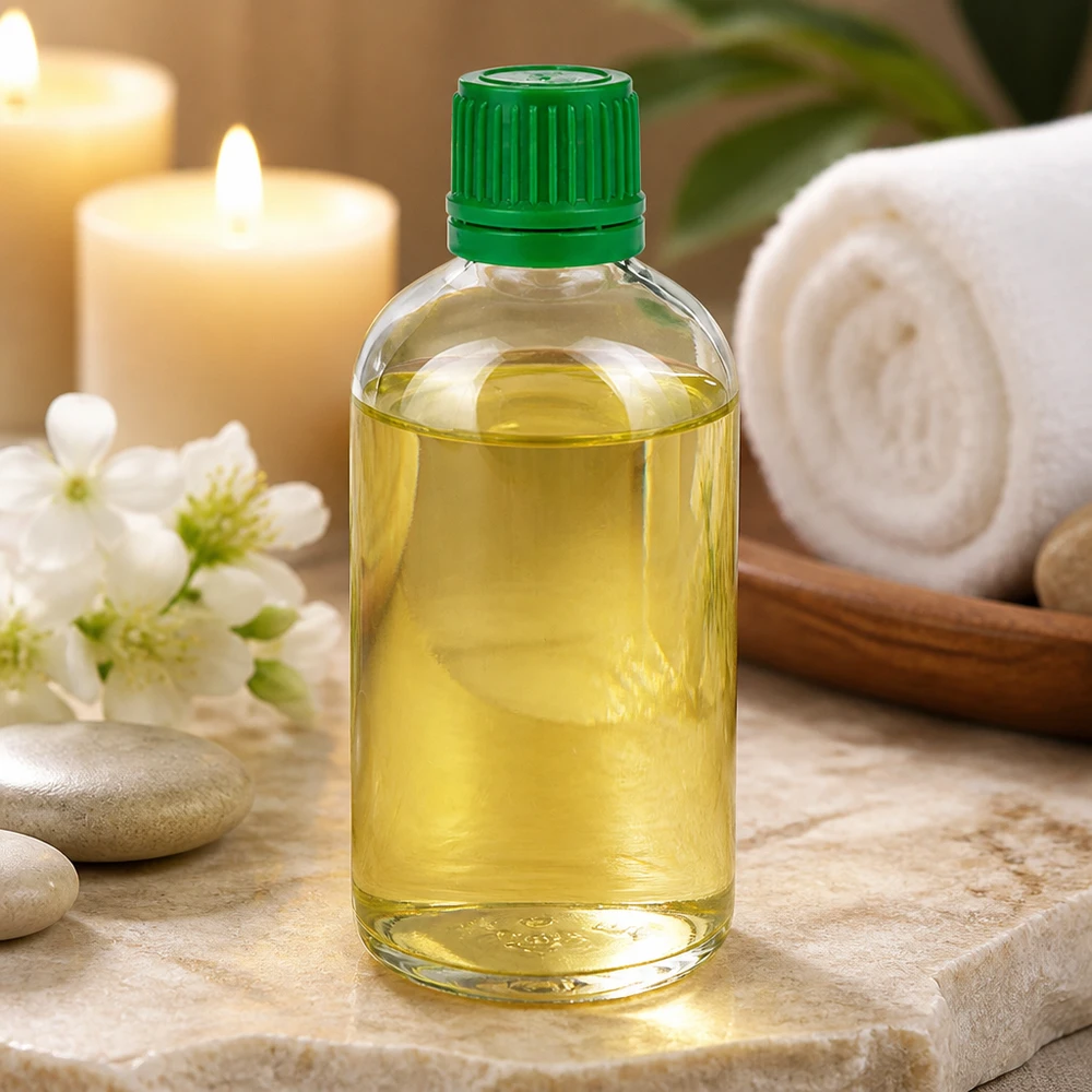 100ml flacon 11mm SV groen OV ClearLine UT18/100 100 ml ClearLine-fles UT18 met groene originele dop in een wellness-spa-sfeer