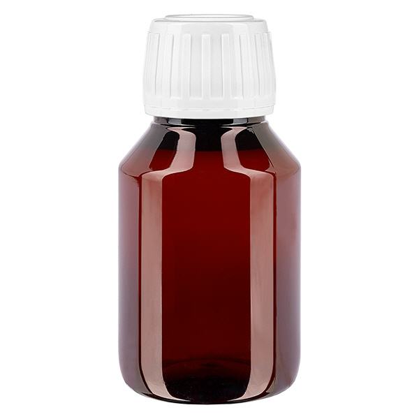 PET-fles 50ml met witte standaard OV PET-fles 50ml met witte standaard OV
