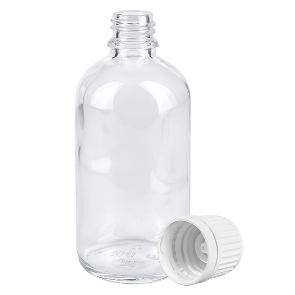 100ml flacon 11mm SV wit OV ClearLine UT18/100 100ml flacon 11mm SV wit OV ClearLine UT18/100