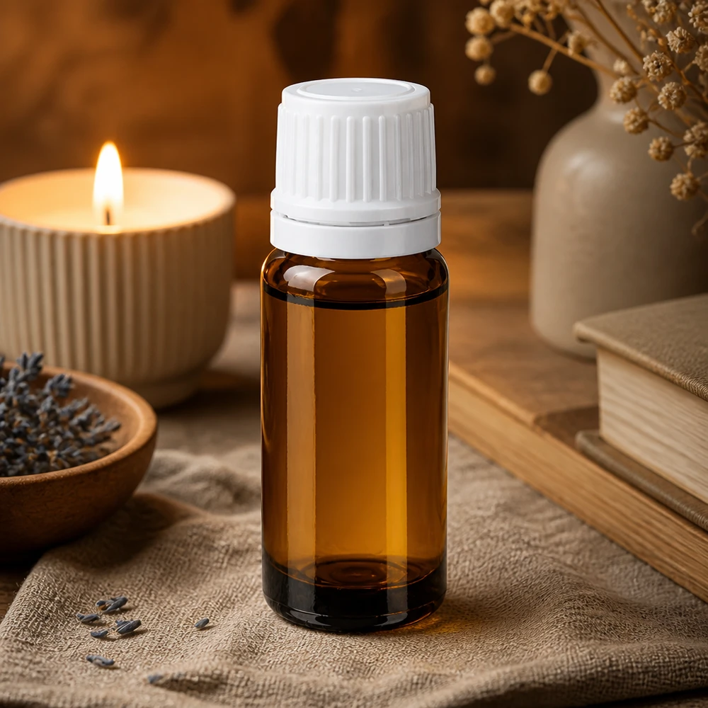 Flesje van 10 ml van bruin apothekersglas met een druppelprecies afsluitsysteem en originele verzegeling