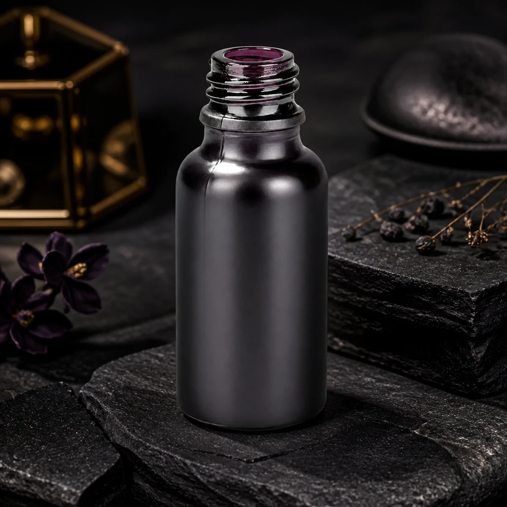 Zwart glazen flesje van 20 ml met UNiTWIST-technologie voor professionele laboratoriumtoepassingen