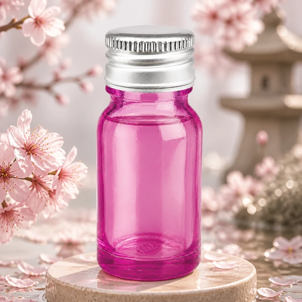 10ml flesje 11mm aluminium-zilver schroefdop standaard PurpleLine.UT18/10 10 ml violette glazen STD-fles met corrosiebestendige aluminium-zilverkleurige dop
