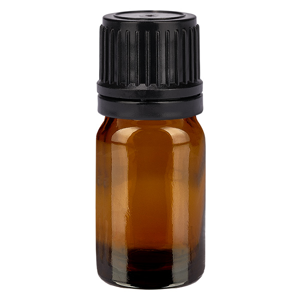 5ml flessenglazen 11mm SV zwart OV BrownLine UT18/5