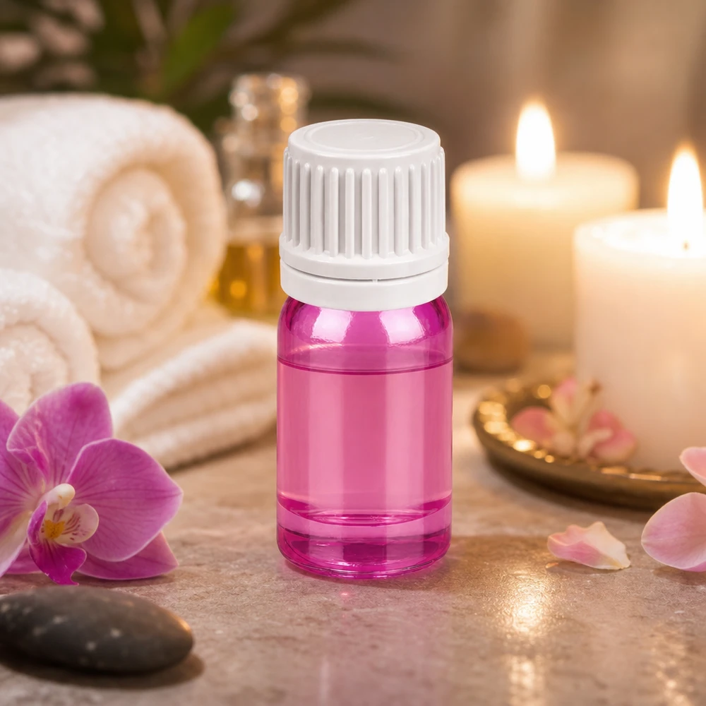 Klein druppelflesje met UT18/5 schroefdraad voor het veilig bewaren van wellnessproducten 5ml