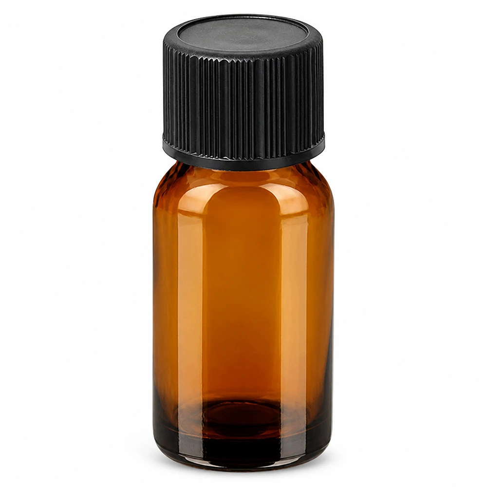 10ml druppelfles 1mm zwart STD BrownLine UT18/10 Compact 10ml doseerflesje van amberkleurig glas met praktische druppeldop