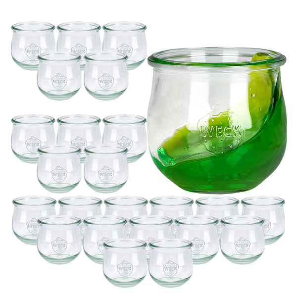 Set van 24 Weck potten 370ml tulpenpot Set van 24 Weck potten 370ml tulpenpot
