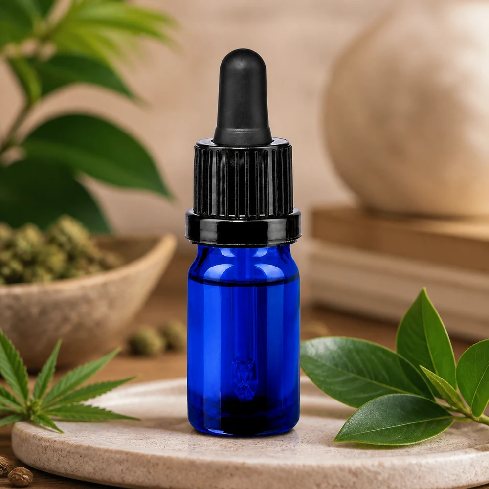Professionele doseerfles 5ml blauw met precisiepipet OV BlueLine UT18/5