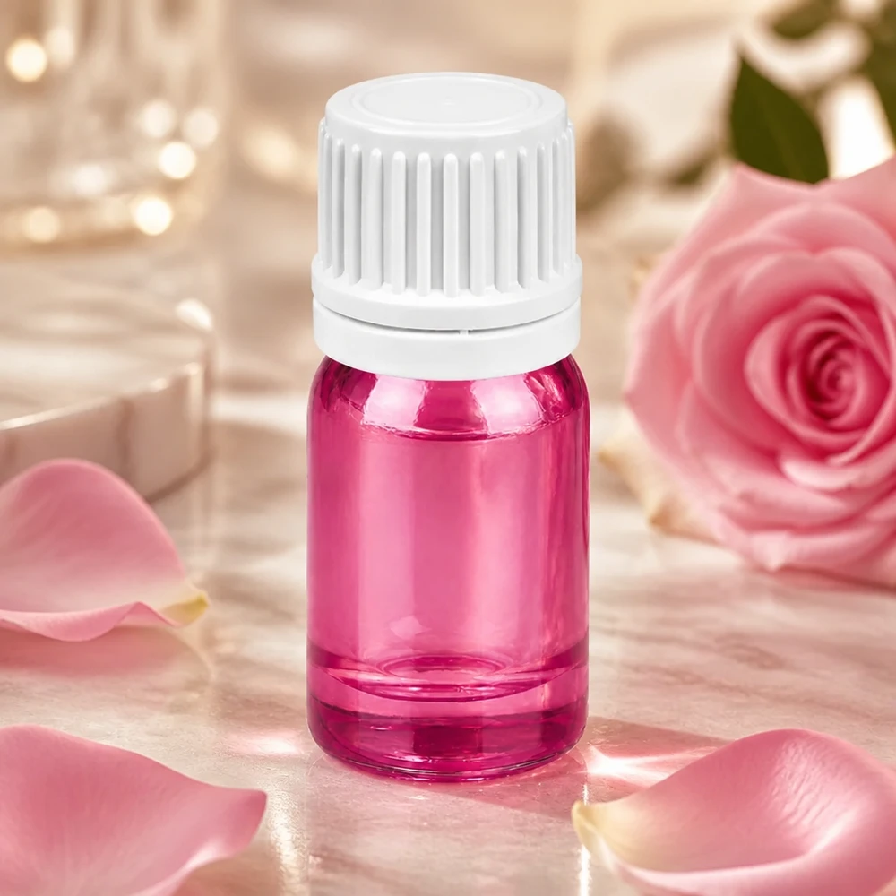 Compacte druppelflacon 5 ml PurpleLine serie voor mobiel gebruik onderweg
