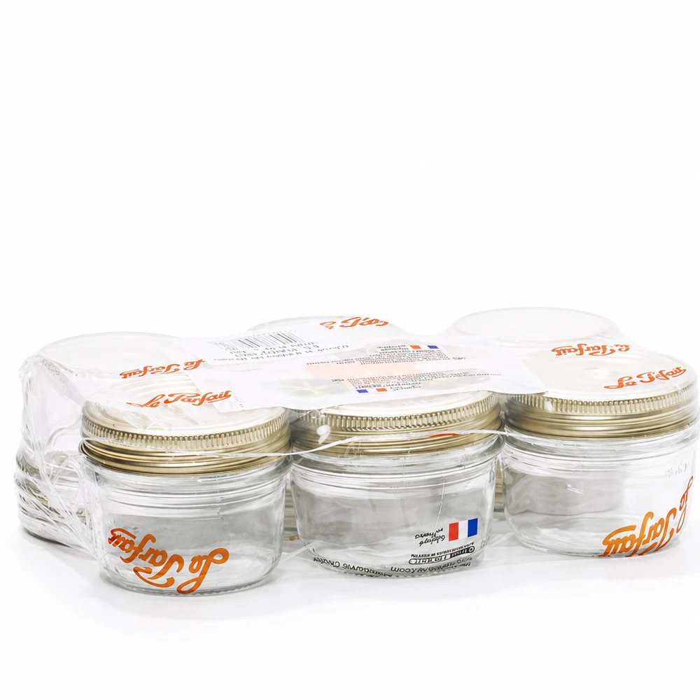 245ml Familia Wiss bekers met 2-delig dekselsysteem Le Parfait inmaakpotten set van 6