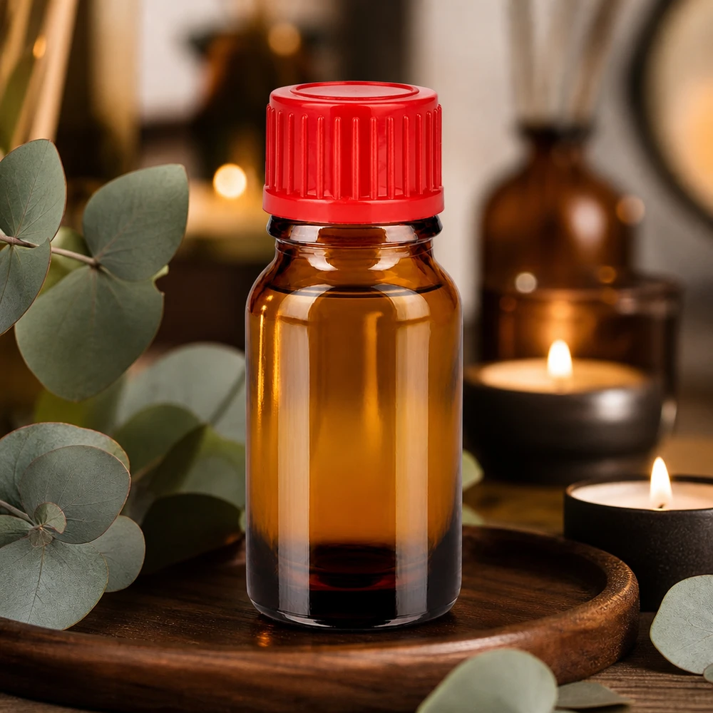 10ml fles 11mm SV rood STD BrownLine UT18/10 Lichtbeschermd amberkleurig glazen flesje van 10 ml voor het veilig bewaren van gevoelige stoffen