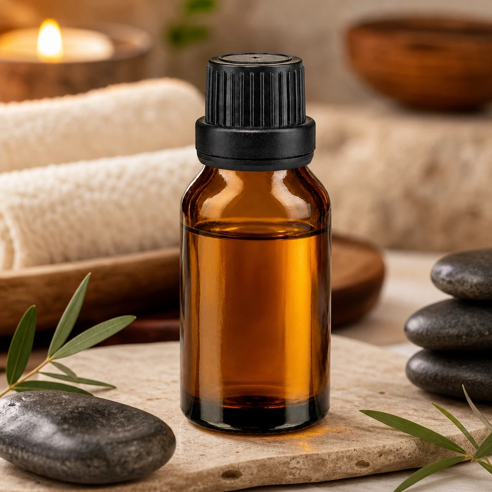 UV-beschermende fles van 30 ml, bruin apothekersglas met OV-sluiting voor aromatherapie-toepassingen