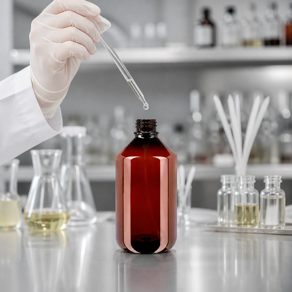 Wiederbefüllbare 500ml PET Flasche mit weissem Zerstäuber für Aromatherapie und Raumduft